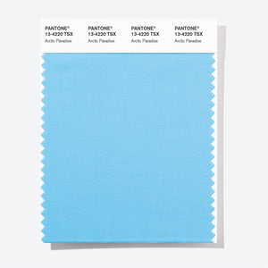 Pantone Polyester Swatch Card 13-4220 TSX Arctic Paradise