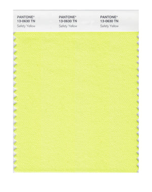 Pantone Nylon Brights Color Swatch 13-0630 TN Safety Yellow