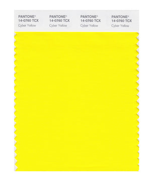Pantone SMART Color Swatch 14-0760 TCX Cyber Yellow