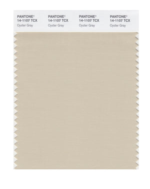 Pantone SMART Color Swatch 14-1107 TCX Oyster Gray
