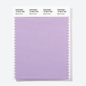 Pantone Polyester Swatch Card 15-3814 TSX Mystic Violet