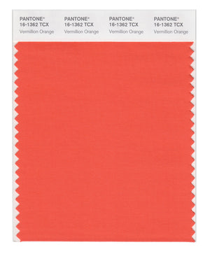 Pantone SMART Color Swatch 16-1362 TCX Vermillion Orange