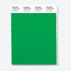 Pantone Polyester Swatch Card 16-6264 TSX Green Spring