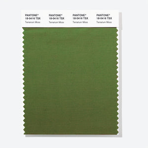 Pantone Polyester Swatch Card 18-0416 TSX Terrarium Moss