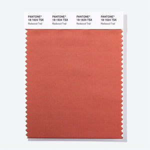Pantone Polyester Swatch Card 18-1624 TSX Redwood Trail