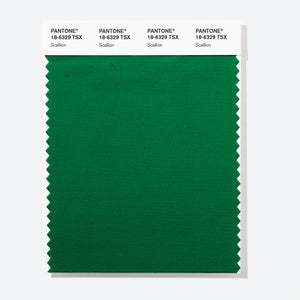 Pantone Polyester Swatch Card 18-6329 TSX Scallion