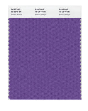 Pantone Nylon Brights Color Swatch 18-3640 TN Electric Purple