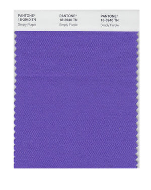 Pantone Nylon Brights Color Swatch 18-3940 TN Simply Purple