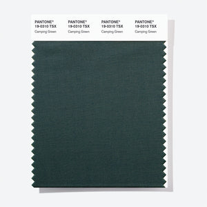 Pantone Polyester Swatch Card 19-0310 TSX Camping Green
