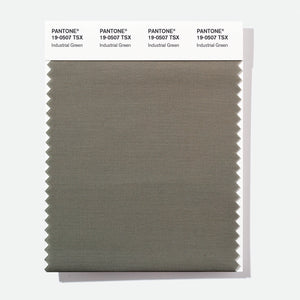 Pantone Polyester Swatch Card 19-0507 TSX Industrial Green