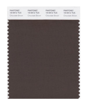 Pantone SMART Color Swatch 19-0912 TCX Chocolate Brown