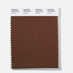 Pantone Polyester Swatch Card 19-0914 TSX Fertile Soil