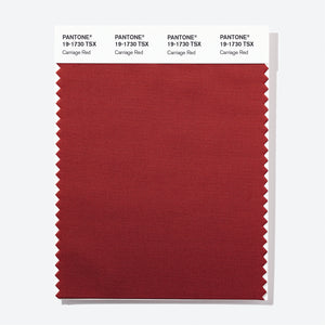 Pantone Polyester Swatch Card 19-1730 TSX Carriage Red
