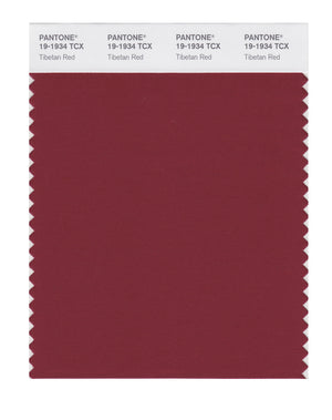 Pantone SMART Color Swatch 19-1934 TCX Tibetan Red