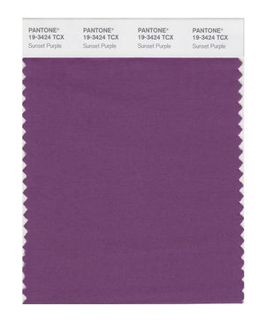 Pantone SMART Color Swatch 19-3424 TCX Sunset Purple