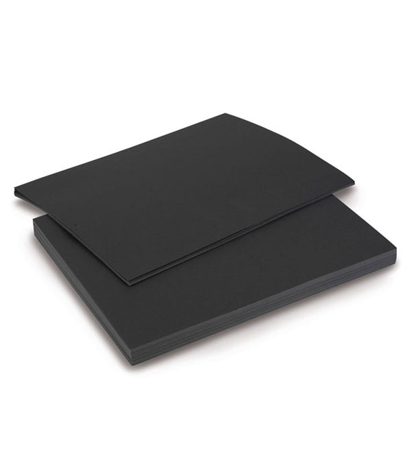 Heavyweight Black Double Thick Card Stock for sturdy black paper