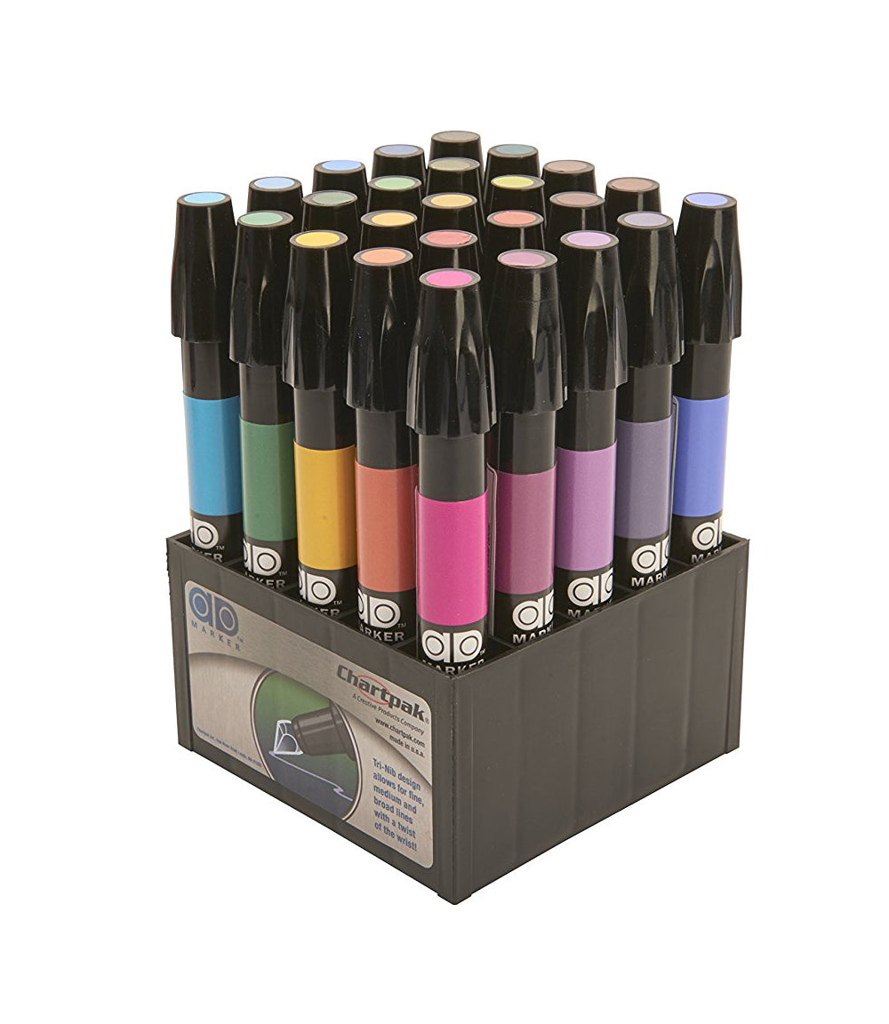 4 Color King Sized Marker Set-Chisel Point - Columbia Omni Studio