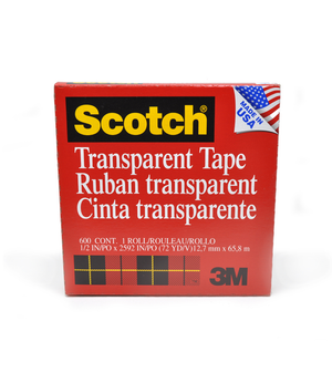 600 Clear Scotch Tape 3" Core