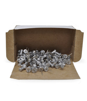 Aluminum Push Pins 100pins/Box (Multiple Sizes)