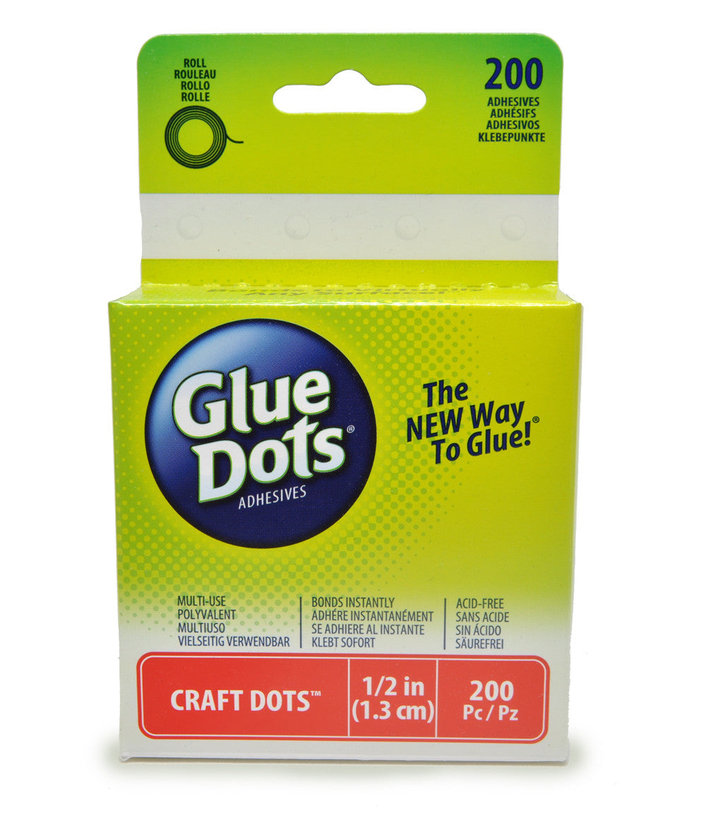 200 Clear Adhesive Dots Removable Two Sided Round Glue for Arts