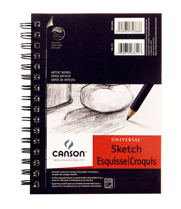 Thick Sketchbook, Spiral Bound Sketch Pad