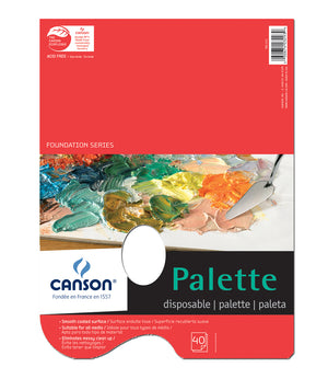 Canson Disposable Paper Palette, 40 Sheets/Pad (Various Sizes)
