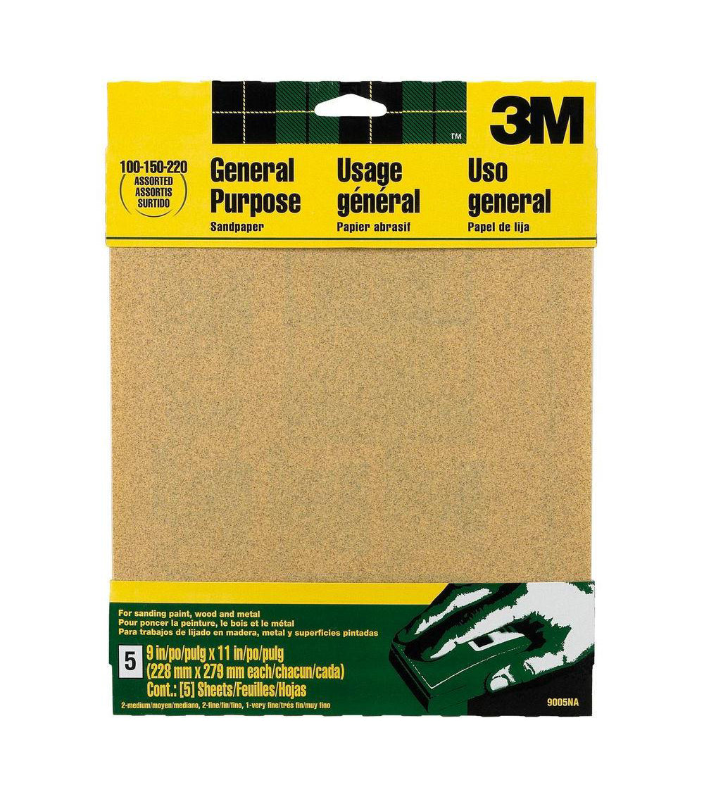 3M All Purpose Assorted Sandpaper Pack - Columbia Omni Studio