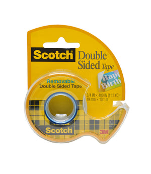 3M Removable & Repositionable Double-Sided Tape with Dispenser 3/4" x 400" (667)