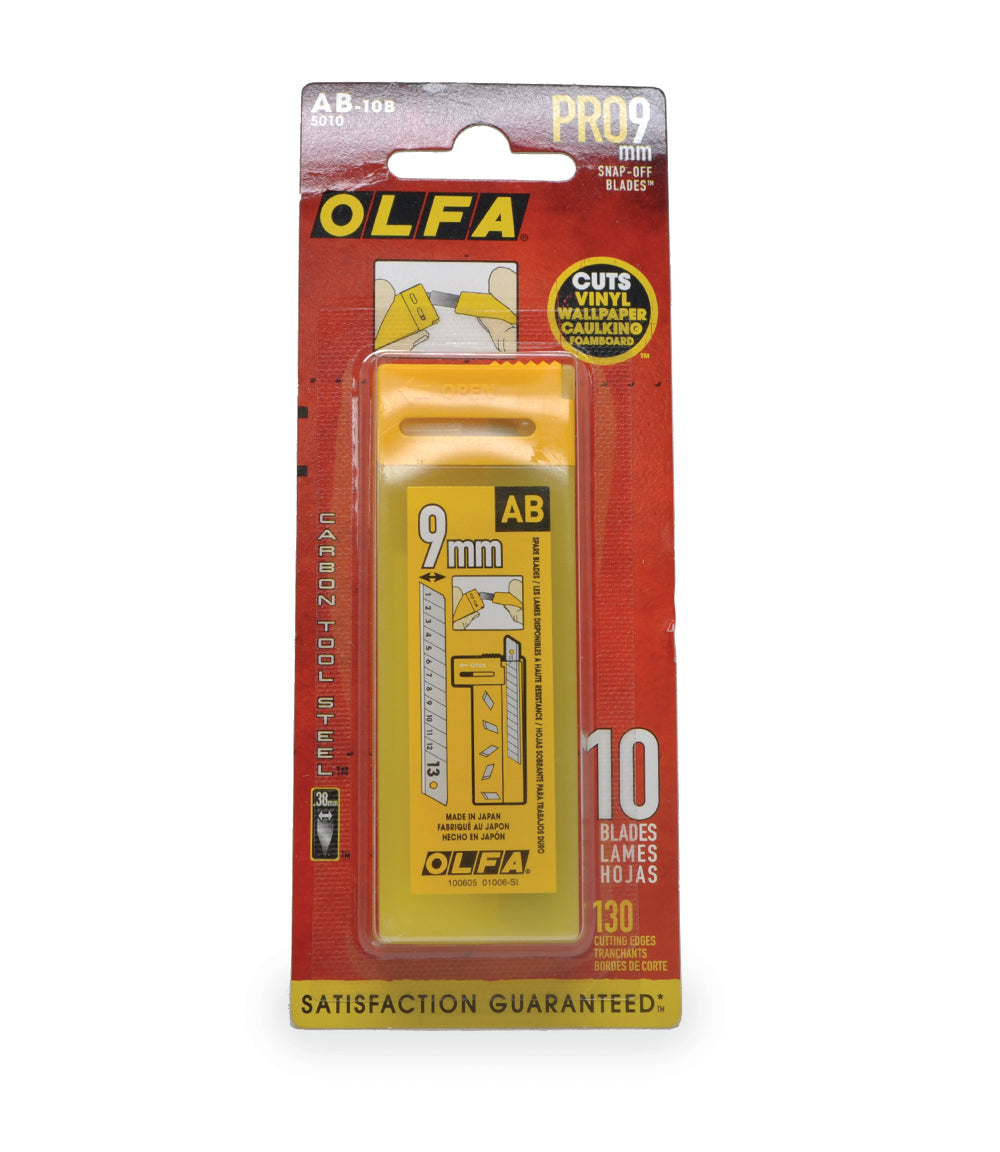 OLFA 9mm Precision Blades (Pack of 10) (AB-10B)