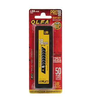 Olfa Black Blades 18mm Snap-Off Blades (10 or 50 Pack)