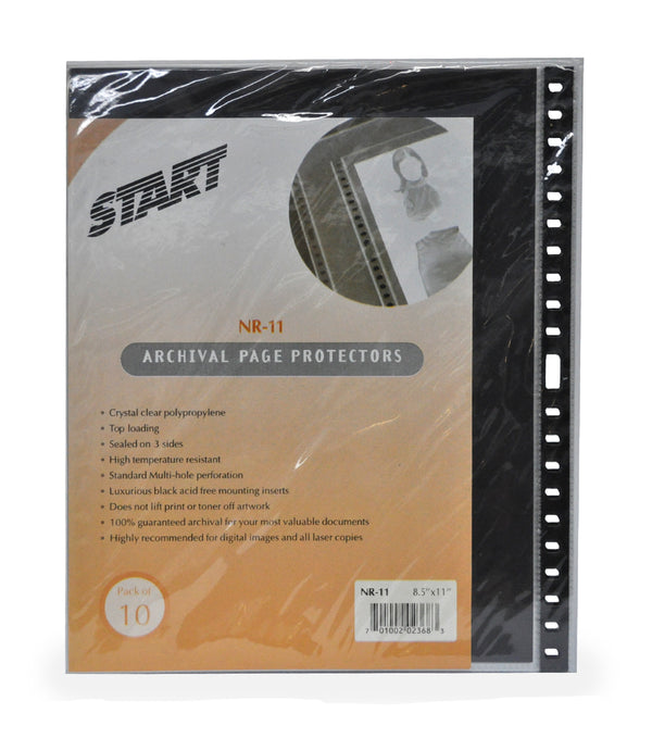 Start by Prat Archival Sheet Protectors (8.5 x 11, 10-Pack) NR