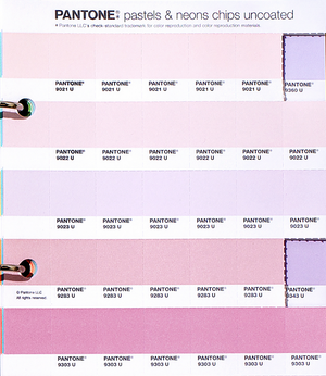 Pantone Pastels & Neons Chips Uncoated Replacement Page C 29
