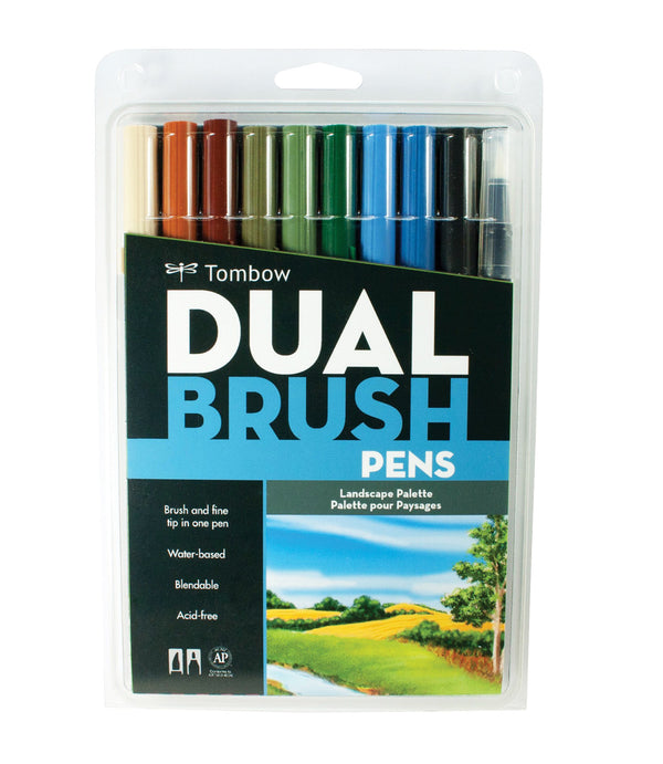 Tombow Dual Brush Pen Sets of 108, 20 & 10 - Brush & Fine Tip Markers