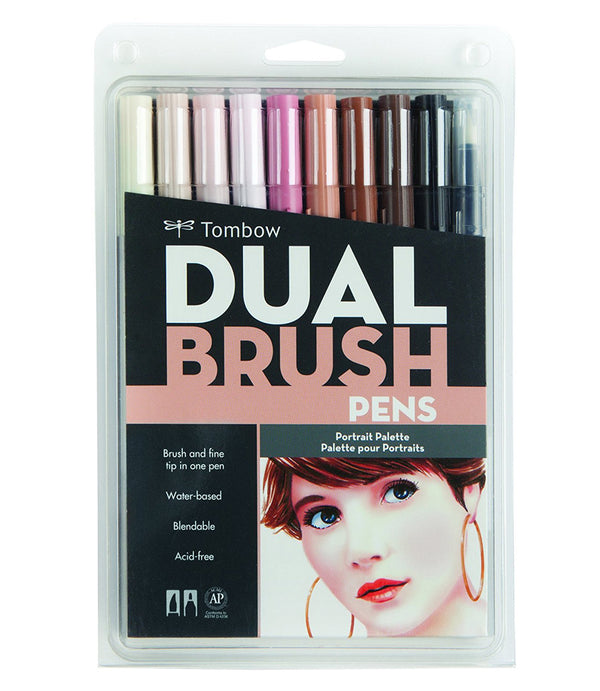 Dual Markers Brush Pen, Colored Pen Fine Point Art Marker & Brush –  AOOKMIYA