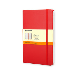Pocket Moleskine Notebook  3-1/2" x 5-1/2", Red Cover (Various Styles)